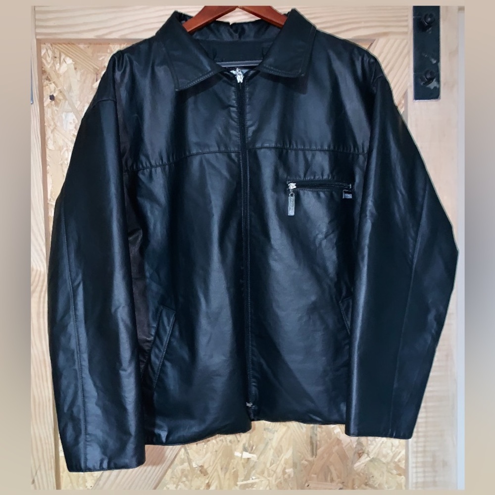 Vintage Versace Jeans Couture leather jacket